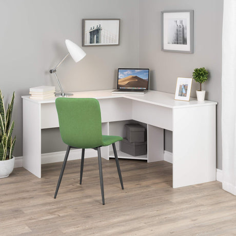 L-shaped Desk, White