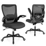 Office Chair, Ergonomic Desk Chair with Adjustable Lumbar Support and Flip up Armrest