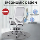 400lbs Heavy Duty Drafting Chair with Lumbar Support