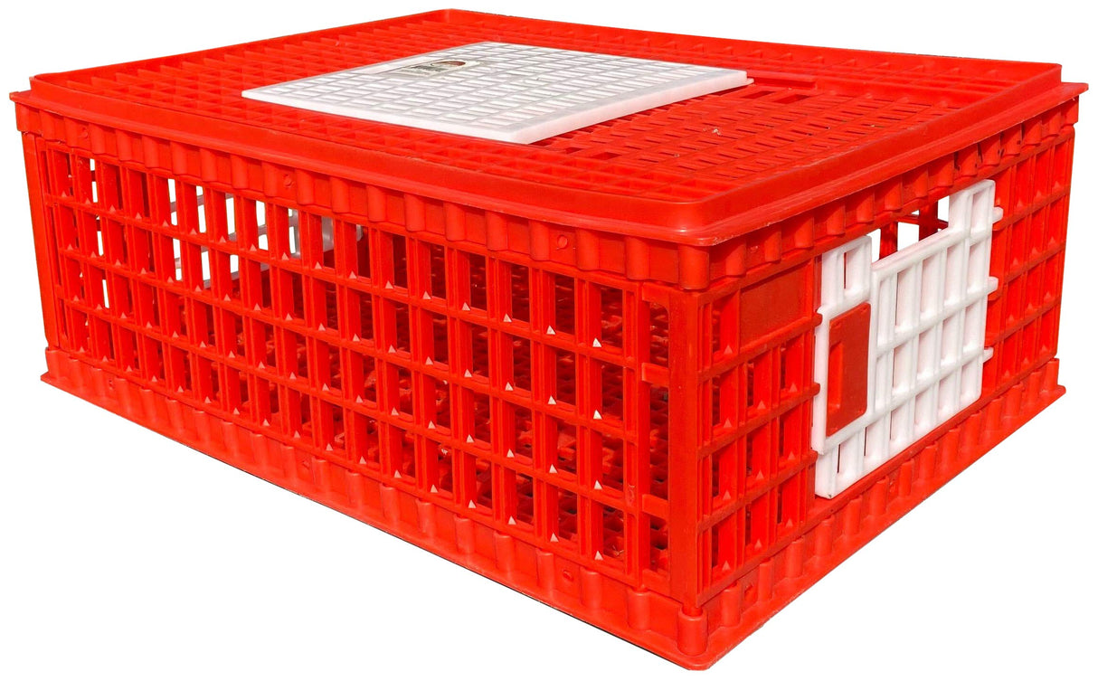 Poultry Carrier Crate (Pack of 1) 29" L x 22" W x 12" H for Chickens