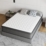 Queen Mattress, 10 Inch Innerspring Hybrid Mattress in a Box, Individually Pocket