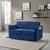 76.8'' Pull Out Sleeper Reversible Sectional Storage Sofa Bed, Convertible Velvet Corner Sofa Bed and Reversible