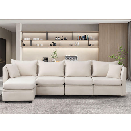 Modular Sectional Sofa, Convertible L Shaped Sofa Couch with Storage