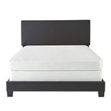 Florence Upholstered Platform Bed Frame Mattress Foundation with Faux Leather