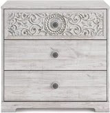 Paxberry Boho Chic 6 Drawer Dresser, Whitewash