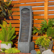 Water Fountain Outdoor Indoor Waterfall Modern Cascading Floorstanding Fountain