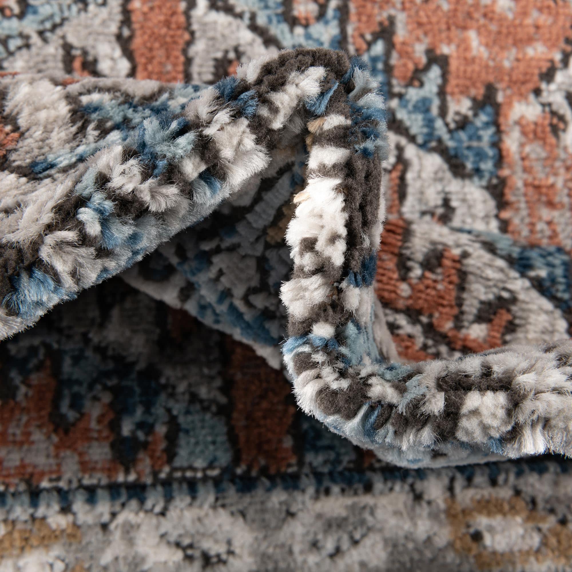 Rugs.com Nyla Collection Rug – 10' x 14' Salmon Pink Medium Rug Perfect for Living Rooms, Large Dining Rooms, Open Floorplans