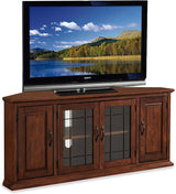 82360 Solid Wood Mission Oak Four Door TV Stand For 65" TVs Universal TV Console