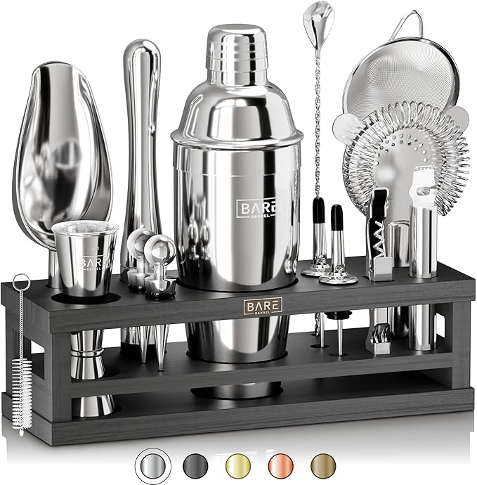 Mixology Bartender Kit Bar Set | 16-Piece Cocktail Shaker Set | Martini Barware Mixing