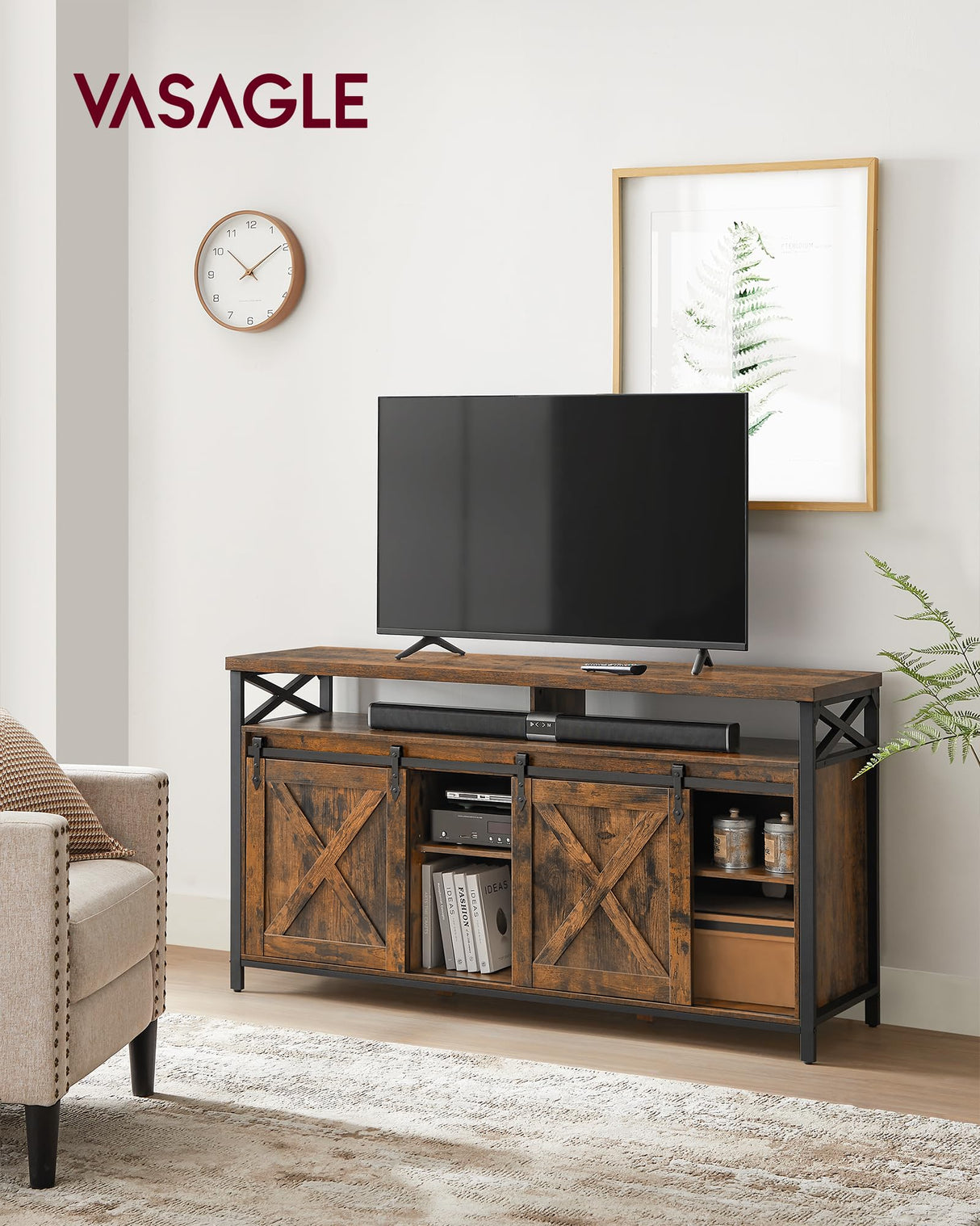 TV Stand for 65 Inch TV, Entertainment Center, TV Table and Console