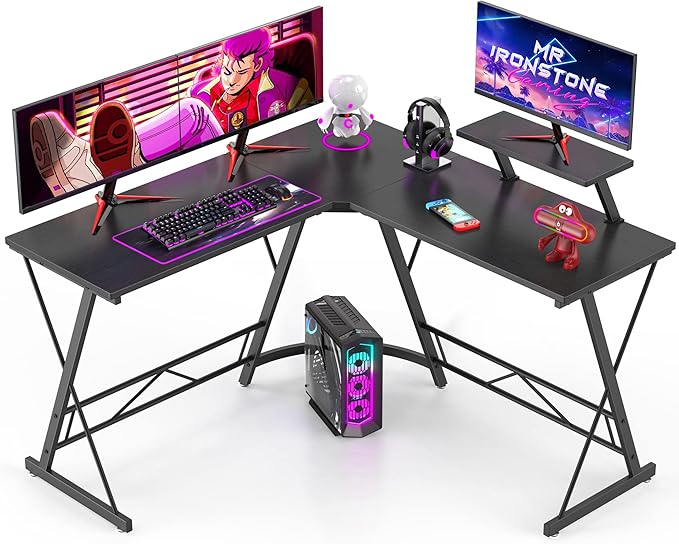 63" L Shaped Computer Desk, Corner Desk, Home Office Desk