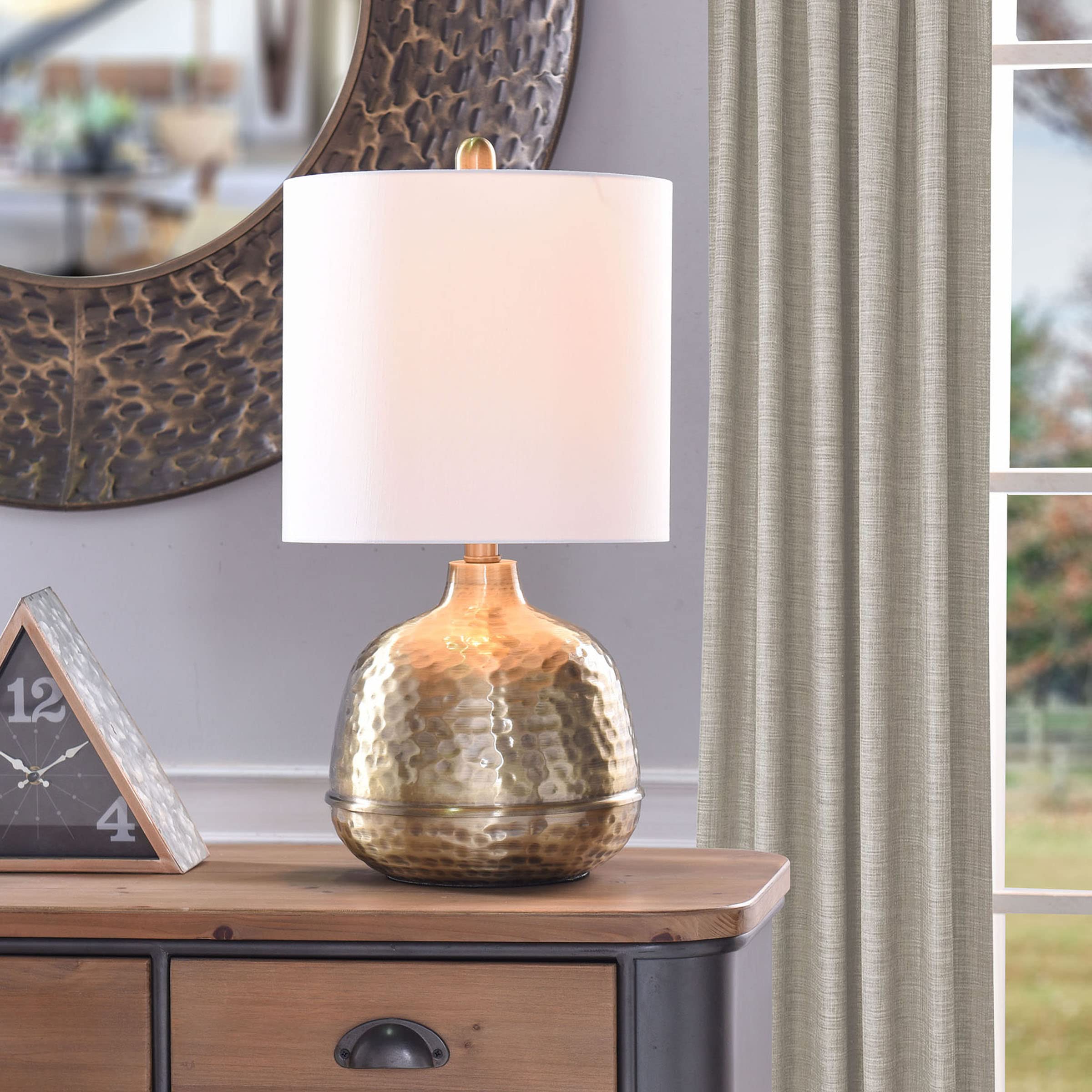L13705AM Table Lamp, Gold