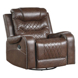 Wall-Hugger Manual Reclining Chair, Brown