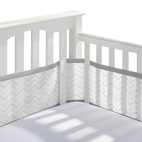 Breathable Mesh Liner for Full-Size Cribs, Classic 3mm Mesh, Starlight (Size 4FS Covers