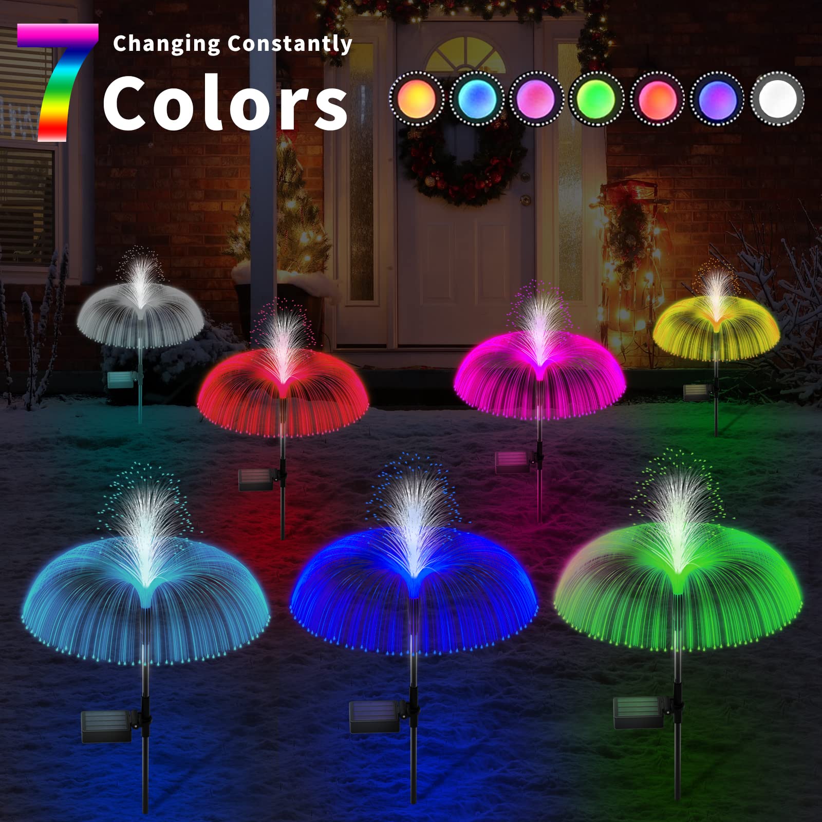 Solar Garden Lights Outdoor Decorative Waterproof, Solar Light for Outside