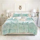 Comforter Set Twin Size 2 Pieces Winter Faux Fur Comforter Set with 1 Pillowcases Ultra Soft