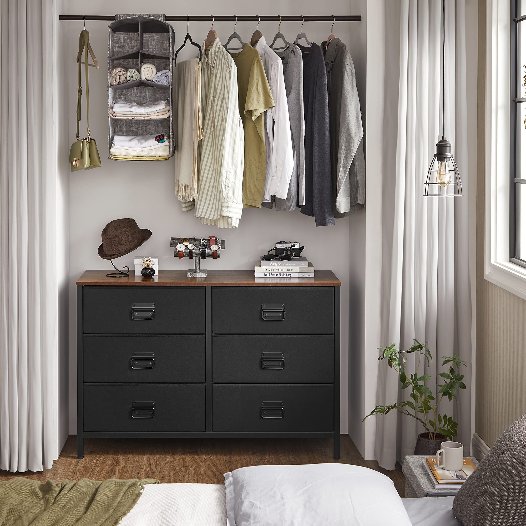 Storage Organizer Unit with 6 Fabric Drawers