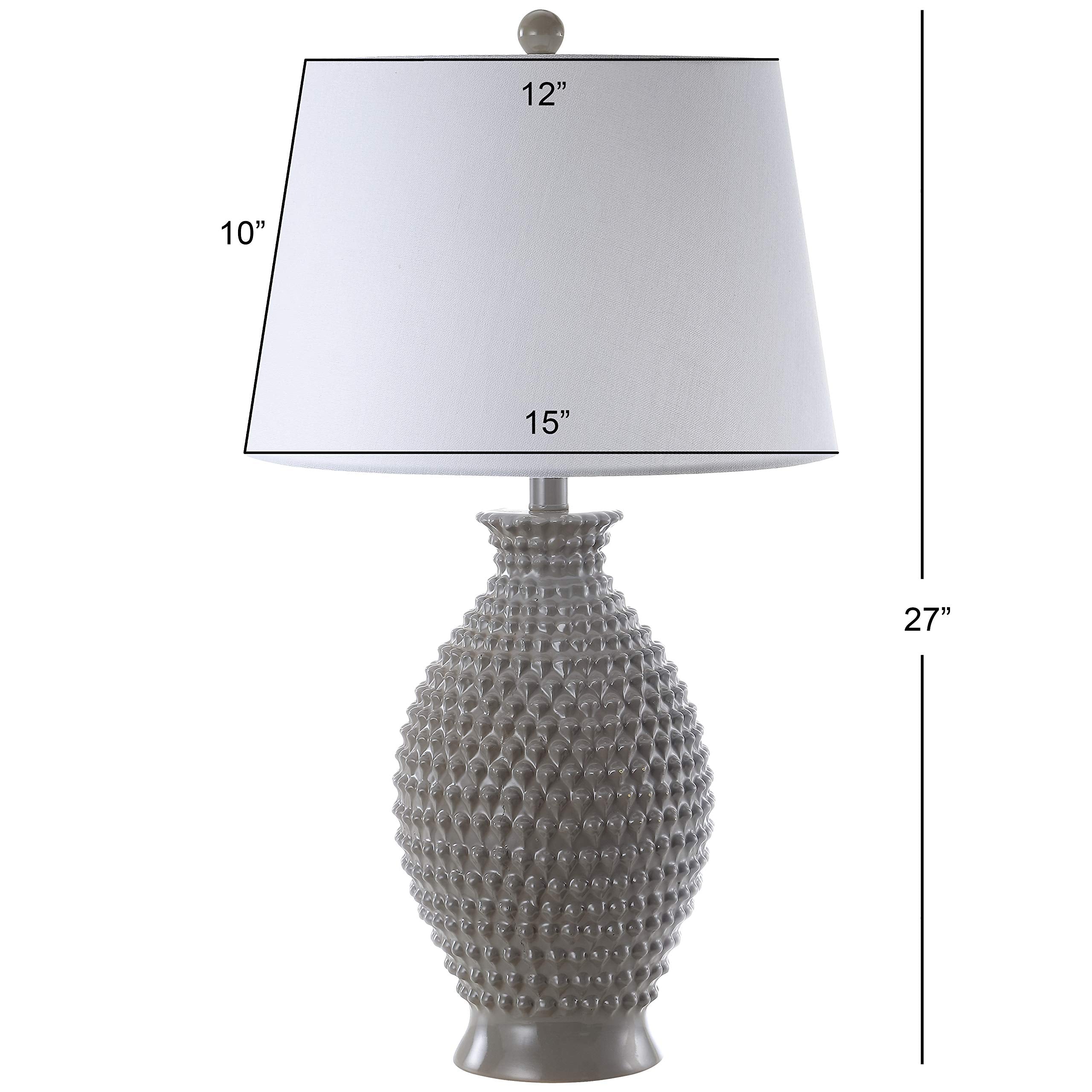 Rosten Grey Textured Table Lamp Set of 2 - 27 Inch