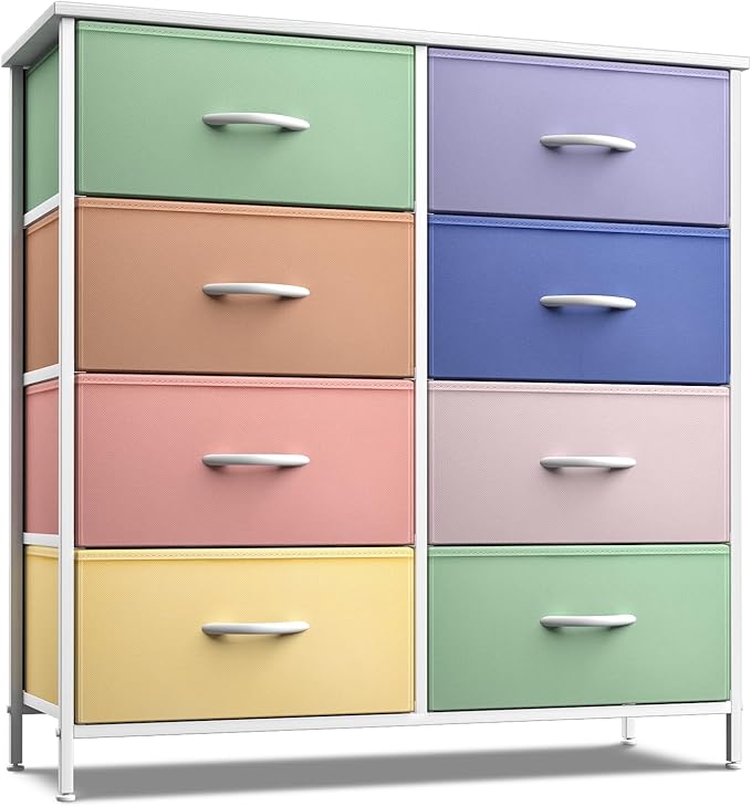 Kids Dresser with 8 Drawers - Furniture Storage Chest Tower Unit for Bedroom,