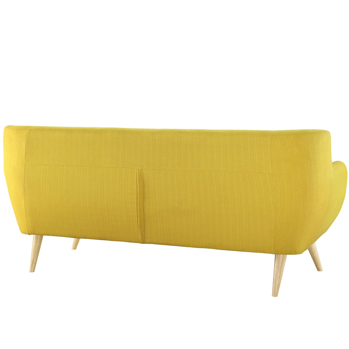 Remark Mid-Century Modern Sofa With Upholstered Fabric In Sunny