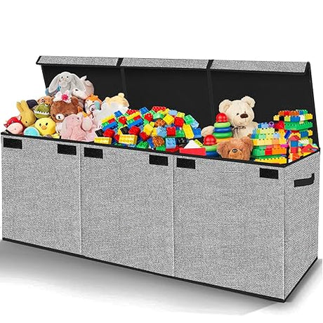 Toy Storage for Girls - Extra Large Kids Toy Box Chest,Collapsible Toy Organizers and Storage for Nursery