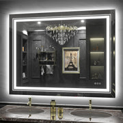LED Mirror for Bathroom, Large Dimmable Lighted Vanity Mirror
