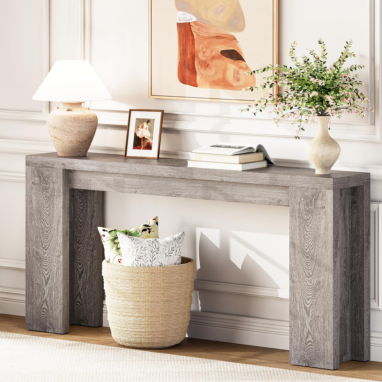 70.9" Extra Long Console Table - Farmhouse Entryway Table