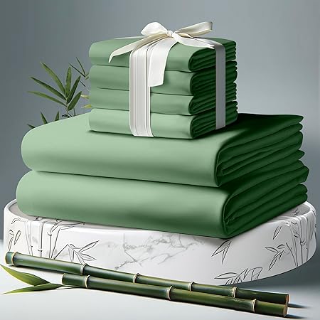 100% Organic Viscose Derived from Bamboo Sheets King Size 6pcs - Ultra