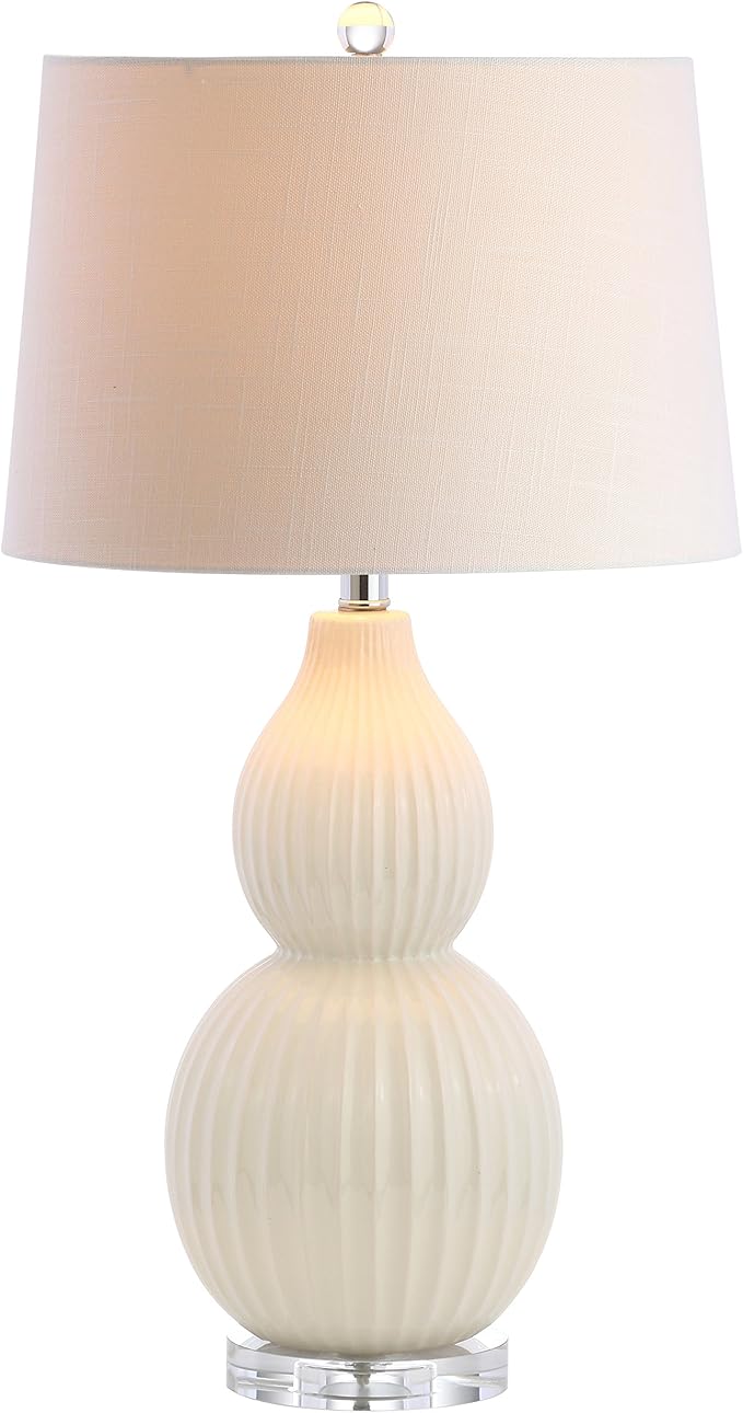 Thatcher 28.25" Ceramic LED Table Lamp Contemporary Transitional Bedside Desk