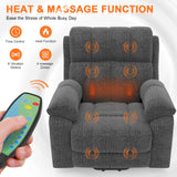 Oversized Lift Chairs Recliner for Elderly with Massage and Heat