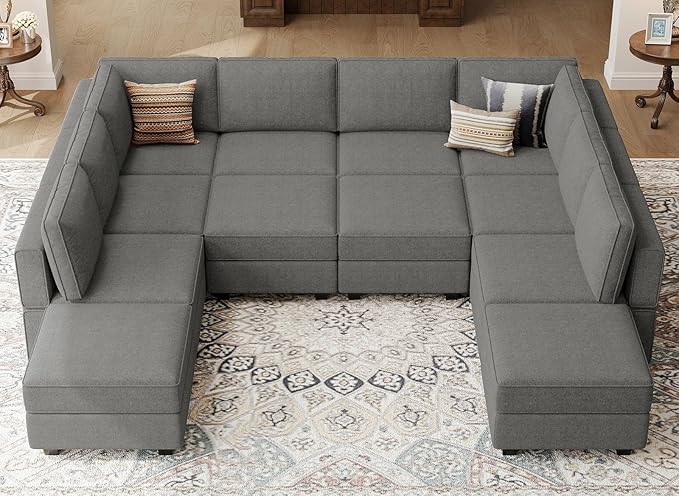 Modular Sleeper Sectional Sofa Couch Oversized U Shaped Sofa