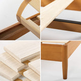 Allen Mid Century Wood Platform Bed Frame - Queen