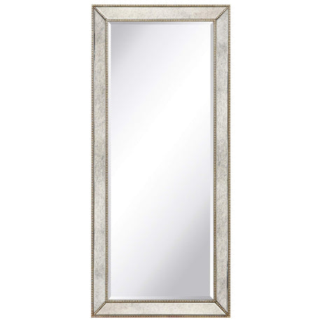 Empire Art Direct Solid Wood Frame Wall, 1"-Beveled Center Antique Mirror for Bathroom, Bedroom, Living Room, Ready to Hang, 24" x 54", Champagne