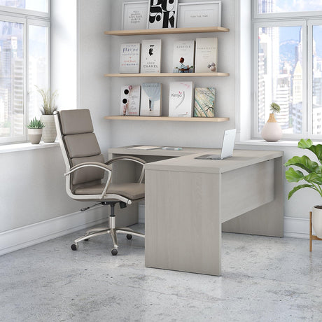 Echo L Shaped Desk, 60W, Gray Sand