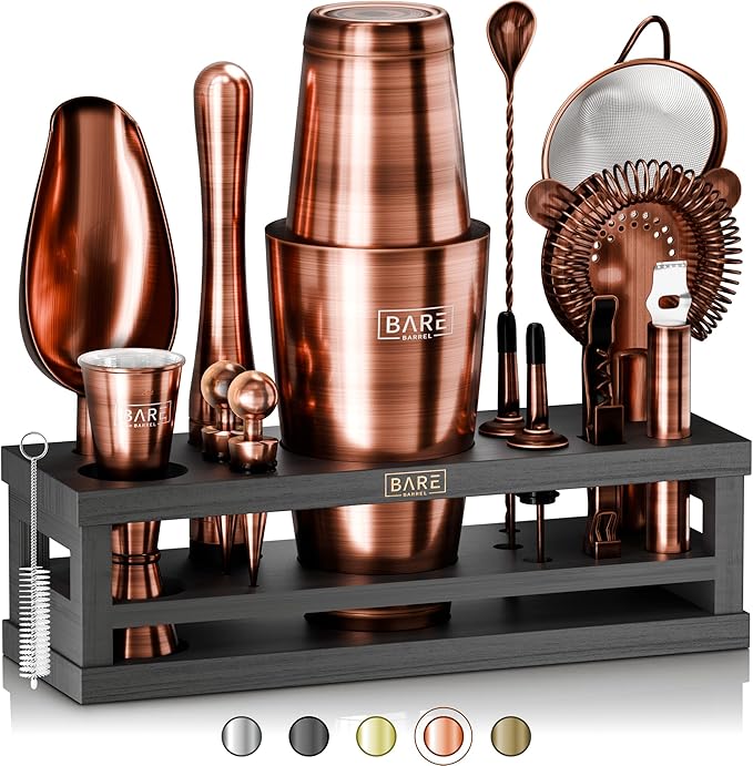 Mixology Bartender Kit Bar Set | 16-Piece Cocktail Shaker Set | Martini Barware Mixing