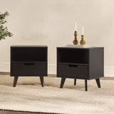 Mid-Century Modern 1-Drawer Nightstands