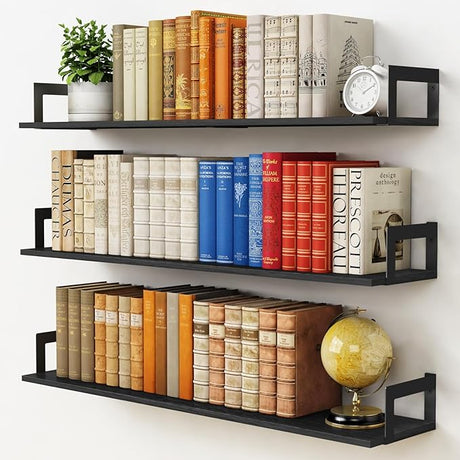 Floating Shelves for Wall 36 Inches Long, Large Wall Book Shelves for Bedroom