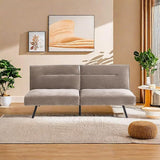 Sofa Bed Loveseat Sleeper Sofa, Convertible Sofa Bed Small Couch with Memory Foam Split Seat Design,