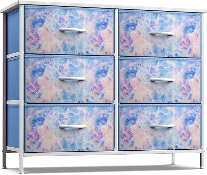 Dresser with 6 Drawers - Furniture Storage Tower Unit for Bedroom, Hallway