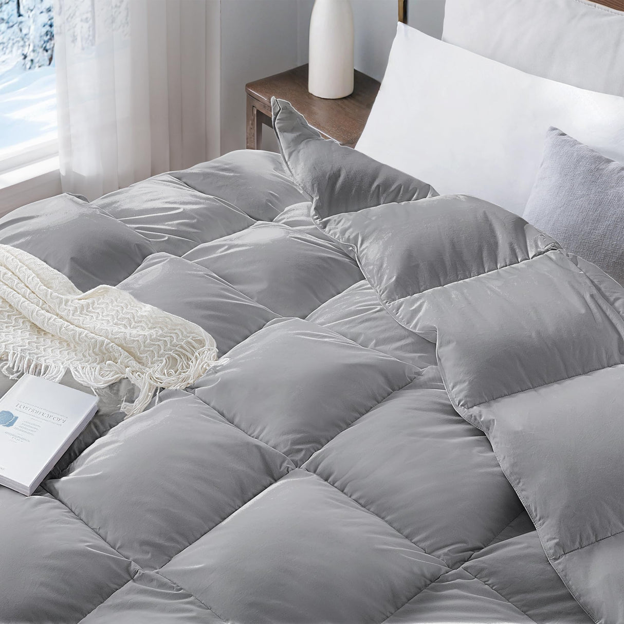 Premium Feather Down Comforter King Size 90" x 106"