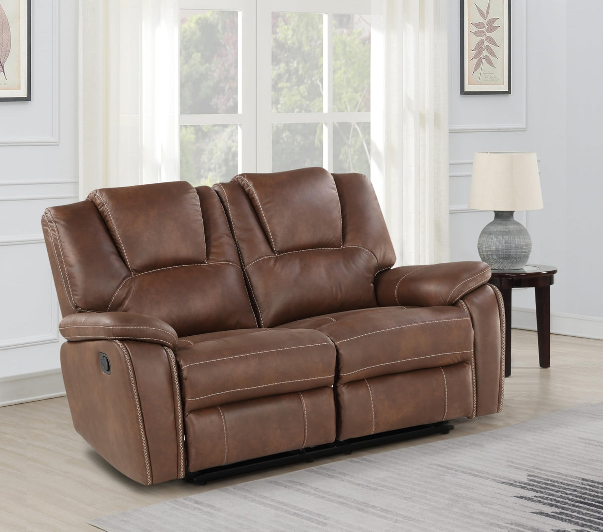 Katrine Brown Manual Loveseat