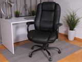 Heavy Duty Executive Chair with 350lbs Weight Capacity in Black