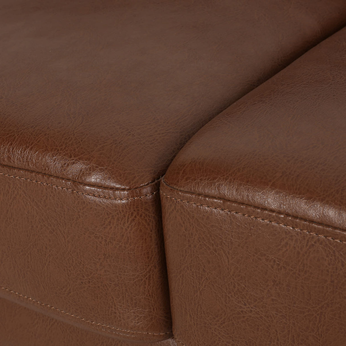 Christopher Knight Home Parkhurst Sofas, Cognac + Dark Brown