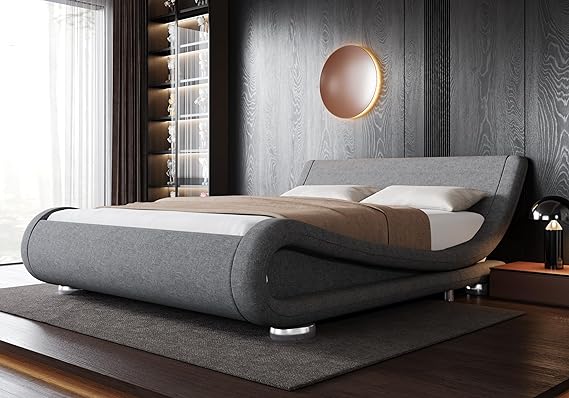 Queen Size Bed Frame with Ergonomic