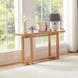 59.05" Wood Console Table for Entryway, Modern Entryway Table Sofa Table Behind The Couch