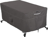 Ravenna Water-Resistant 56 Inch Rectangular Fire Pit Table Cover, Outdoor Table Cover