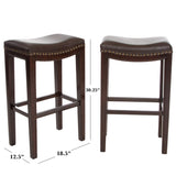 Christopher Knight Home Avondale Backless Bar Stools,12"D x 18.13"W x 30"H, 2-Pcs Set