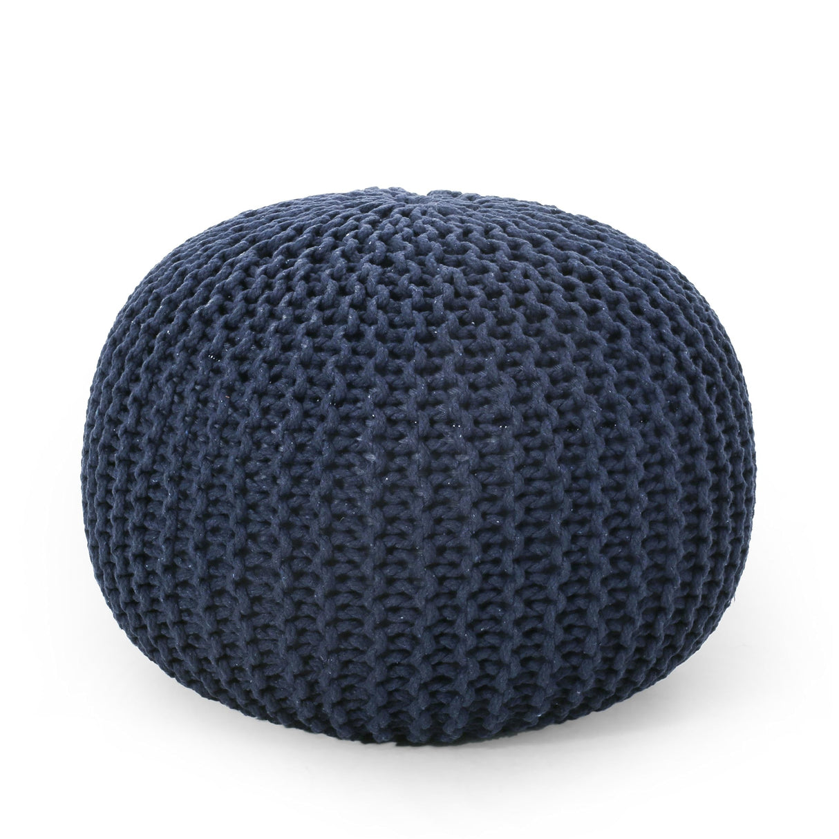 Nahunta Pouf, Navy Blue