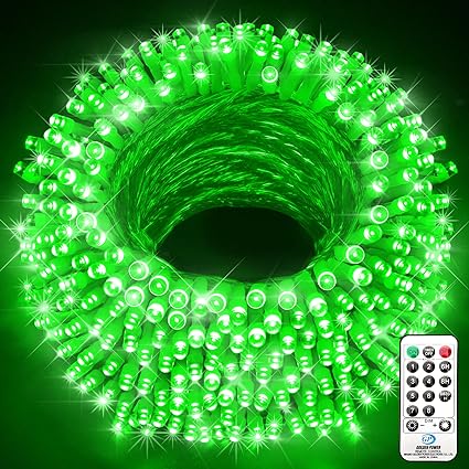 KNONEW 403ft 1000 LED String Lights Outdoor Christmas Lights 8 Modes & Timer