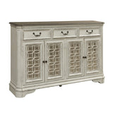 INDUSTRIES Magnolia Manor Hall Buffet, Antique White